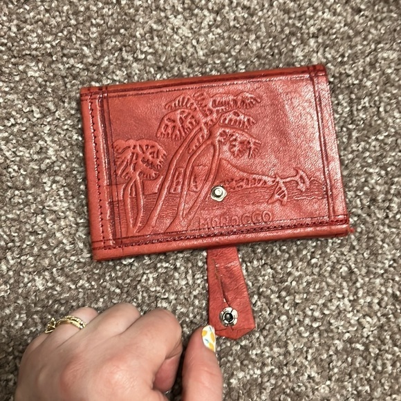 Handmade Morocco leather wallet - Picture 2 of 9